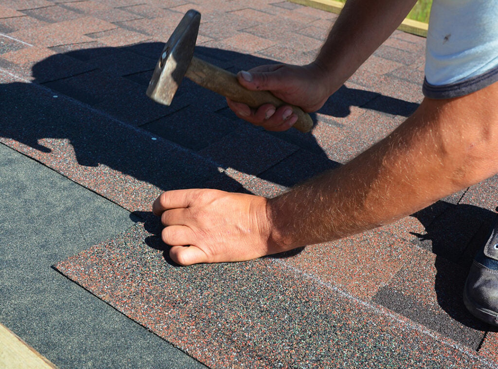 Asphalt shingle roof replacement